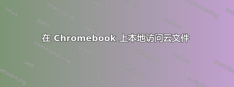 在 Chromebook 上本地访问云文件