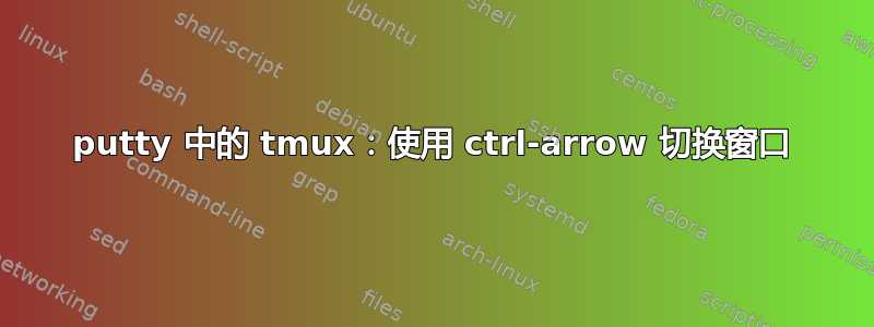 putty 中的 tmux：使用 ctrl-arrow 切换窗口