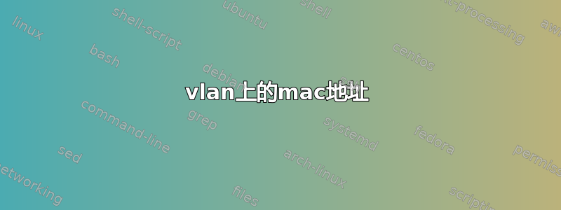 vlan上的mac地址