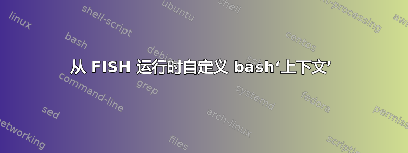 从 FISH 运行时自定义 bash‘上下文’