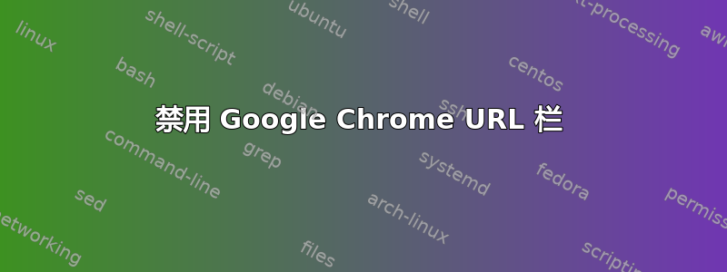 禁用 Google Chrome URL 栏