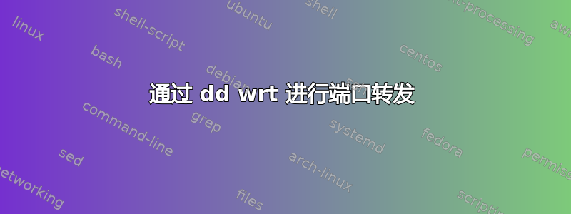 通过 dd wrt 进行端口转发