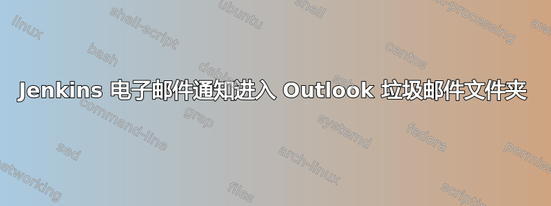 Jenkins 电子邮件通知进入 Outlook 垃圾邮件文件夹