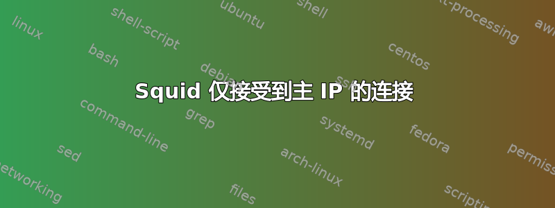 Squid 仅接受到主 IP 的连接