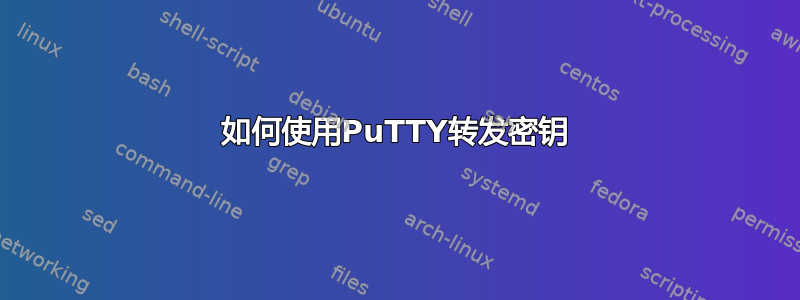 如何使用PuTTY转发密钥