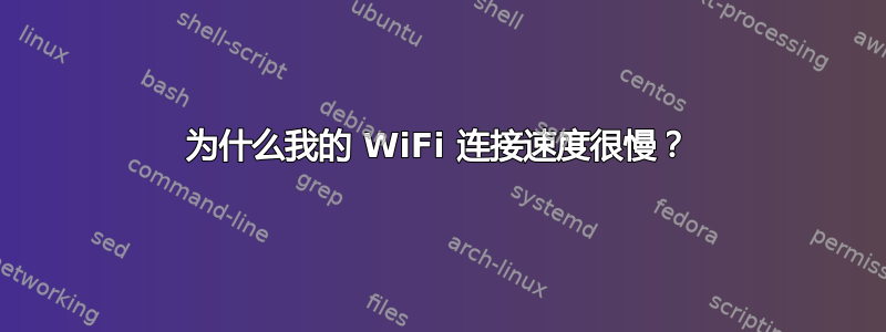 为什么我的 WiFi 连接速度很慢？