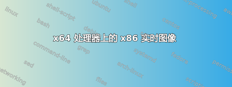 x64 处理器上的 x86 实时图像