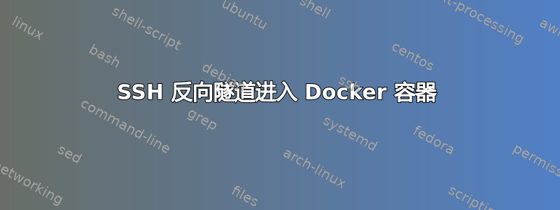 SSH 反向隧道进入 Docker 容器