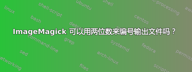 ImageMagick 可以用两位数来编号输出文件吗？