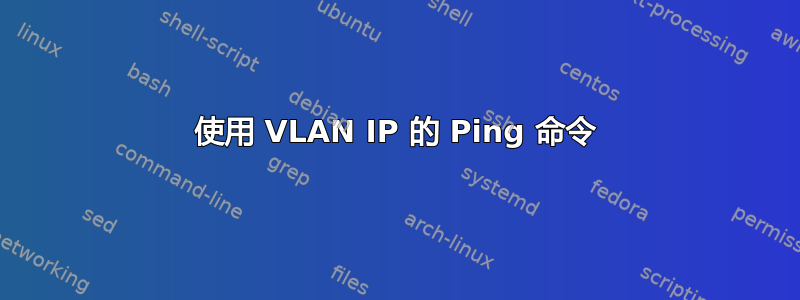 使用 VLAN IP 的 Ping 命令