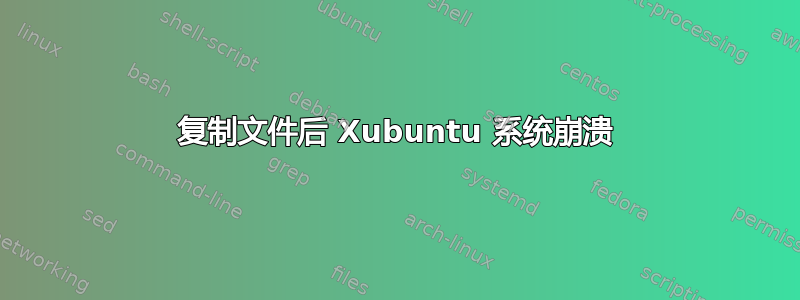 复制文件后 Xubuntu 系统崩溃