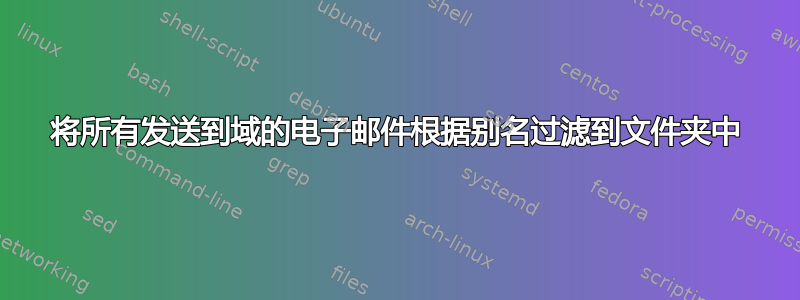 将所有发送到域的电子邮件根据别名过滤到文件夹中