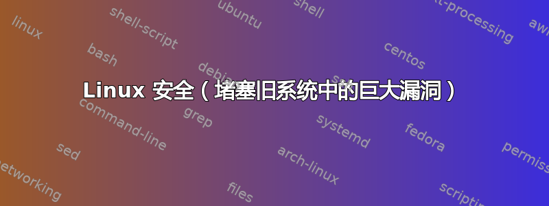 Linux 安全（堵塞旧系统中的巨大漏洞）