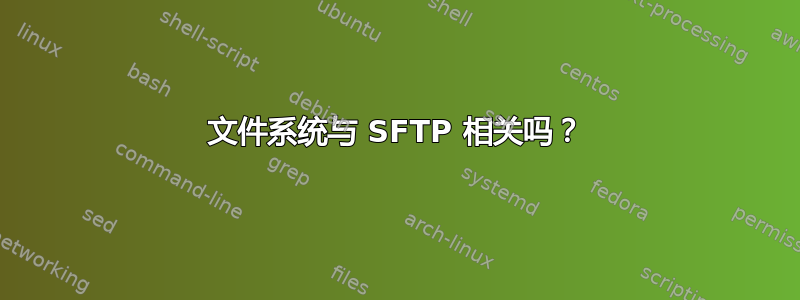 文件系统与 SFTP 相关吗？