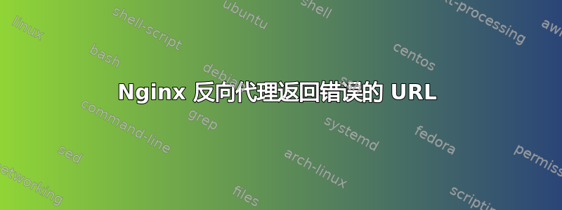 Nginx 反向代理返回错误的 URL