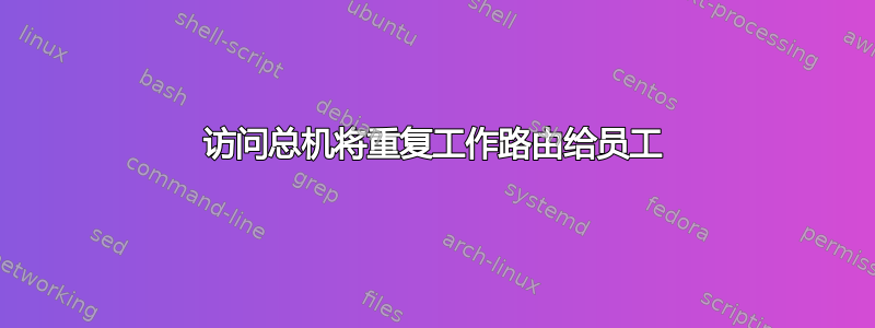 访问总机将重复工作路由给员工