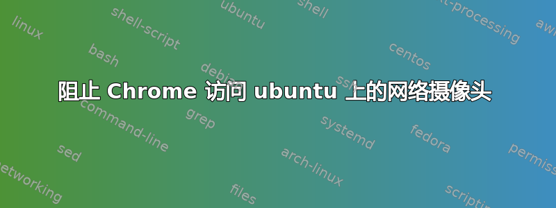 阻止 Chrome 访问 ubuntu 上的网络摄像头