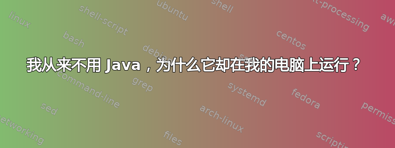 我从来不用 Java，为什么它却在我的电脑上运行？