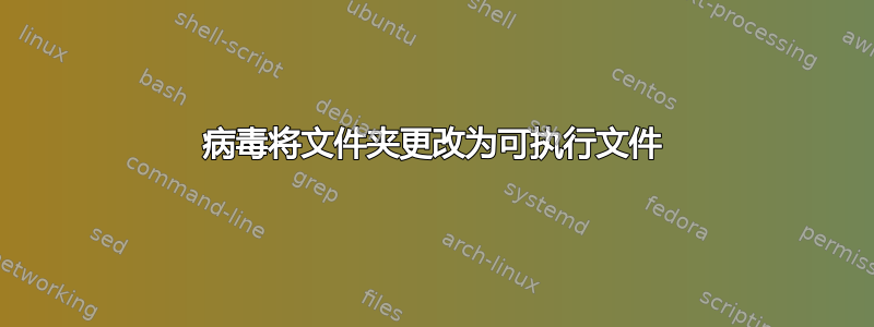 病毒将文件夹更改为可执行文件