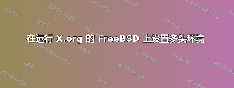 在运行 X.org 的 FreeBSD 上设置多头环境