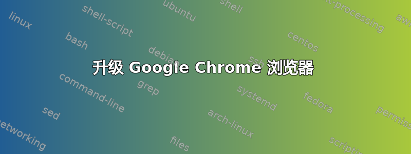 升级 Google Chrome 浏览器