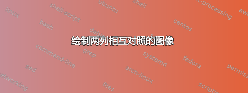 绘制两列相互对照的图像