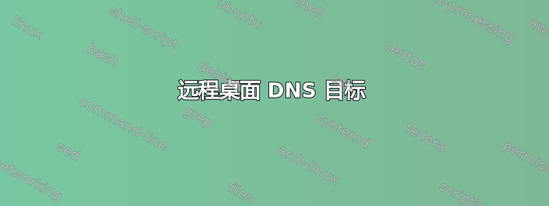 远程桌面 DNS 目标