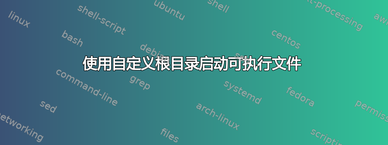 使用自定义根目录启动可执行文件