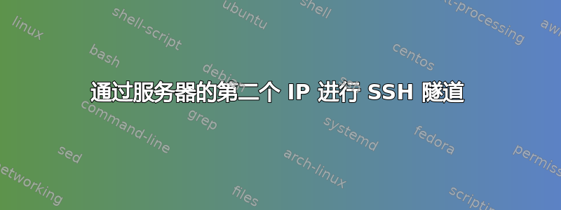 通过服务器的第二个 IP 进行 SSH 隧道