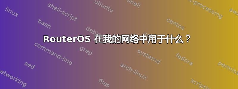 RouterOS 在我的网络中用于什么？