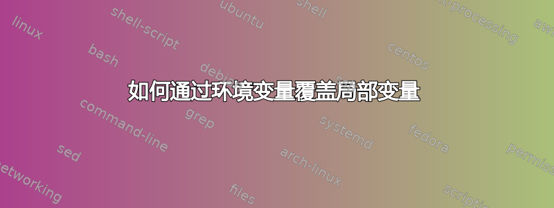 如何通过环境变量覆盖局部变量