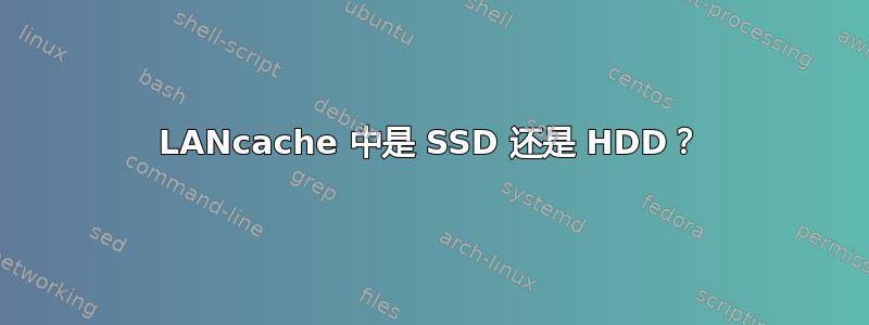 LANcache 中是 SSD 还是 HDD？