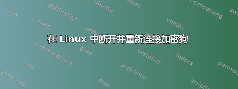 在 Linux 中断开并重新连接加密狗