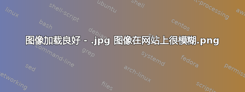 .png 图像加载良好 - .jpg 图像在网站上很模糊