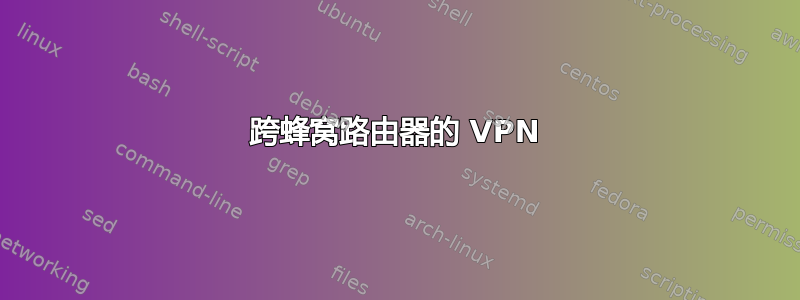 跨蜂窝路由器的 VPN