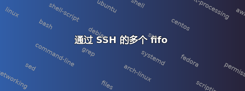 通过 SSH 的多个 fifo