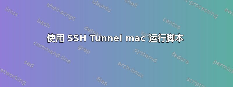 使用 SSH Tunnel mac 运行脚本