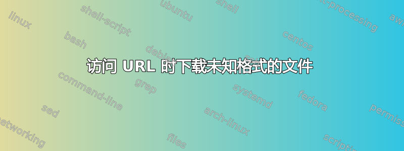 访问 URL 时下载未知格式的文件