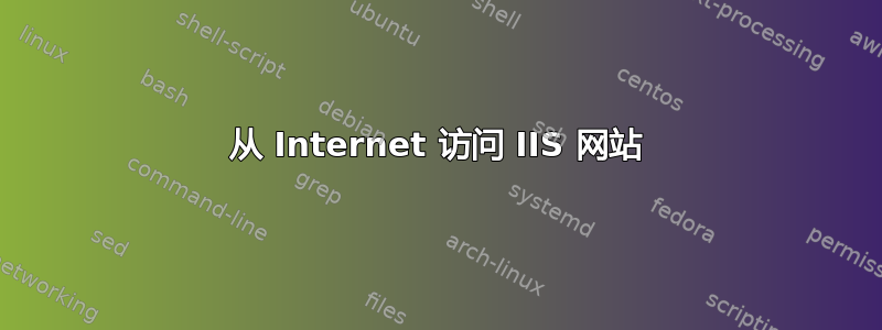 从 Internet 访问 IIS 网站