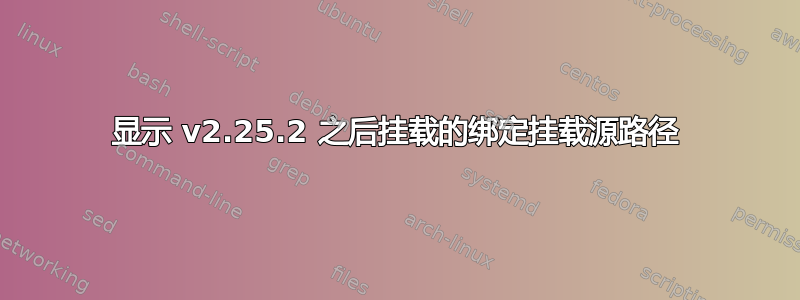 显示 v2.25.2 之后挂载的绑定挂载源路径