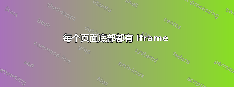 每个页面底部都有 iframe