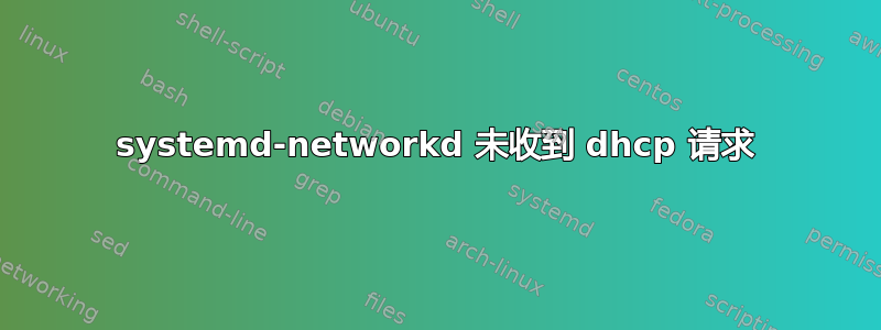 systemd-networkd 未收到 dhcp 请求