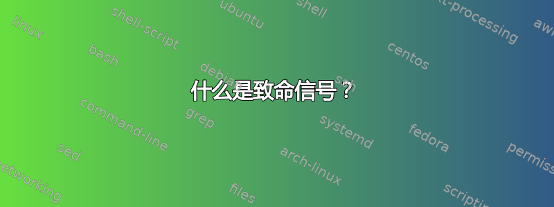 什么是致命信号？