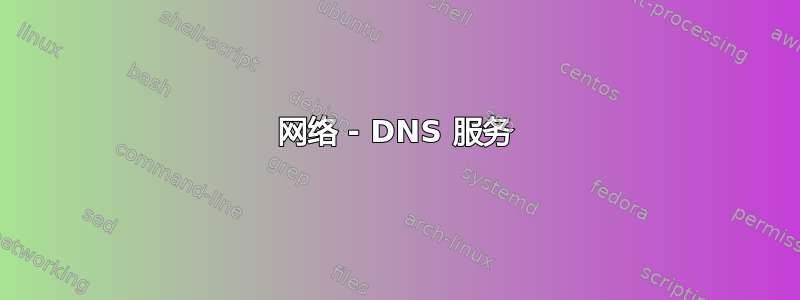 网络 - DNS 服务