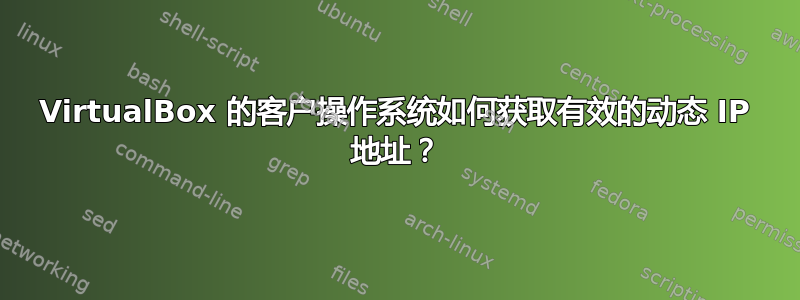 VirtualBox 的客户操作系统如何获取有效的动态 IP 地址？