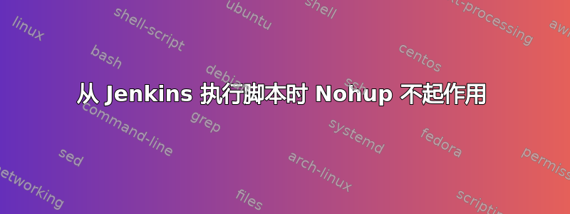 从 Jenkins 执行脚本时 Nohup 不起作用