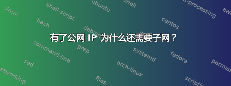 有了公网 IP 为什么还需要子网？