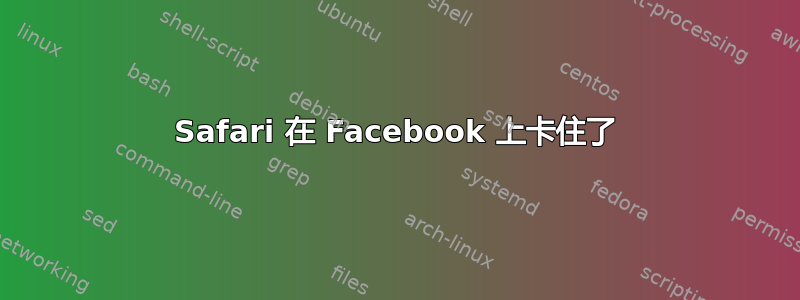 Safari 在 Facebook 上卡住了