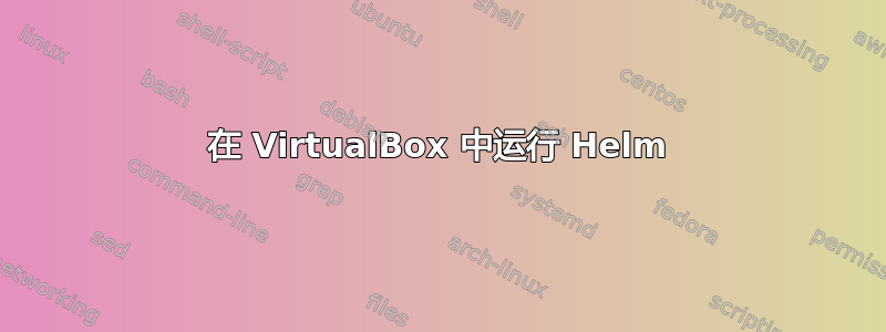 在 VirtualBox 中运行 Helm