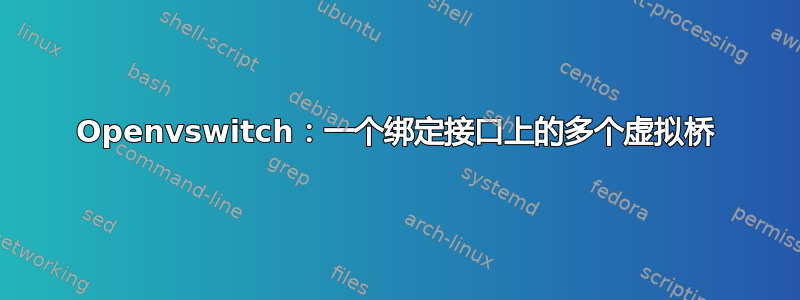 Openvswitch：一个绑定接口上的多个虚拟桥